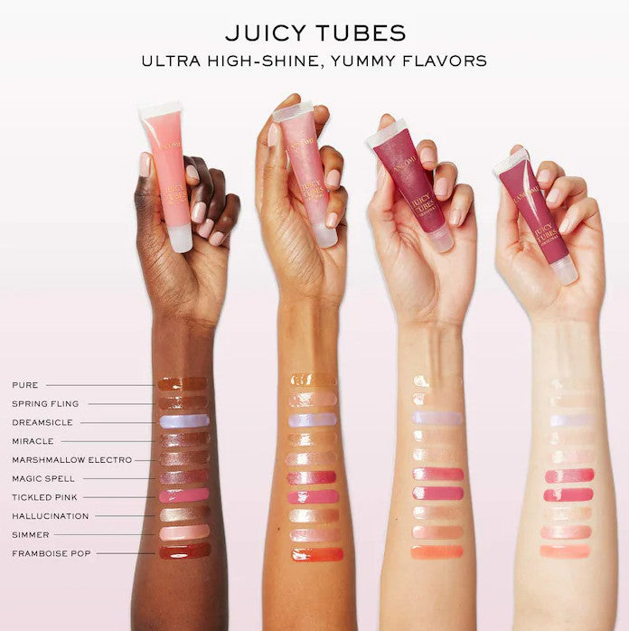 Lip Gloss Set | 100% Authentic Lancôme Juicy Tubes – Ultra-Shiny, Hydrating