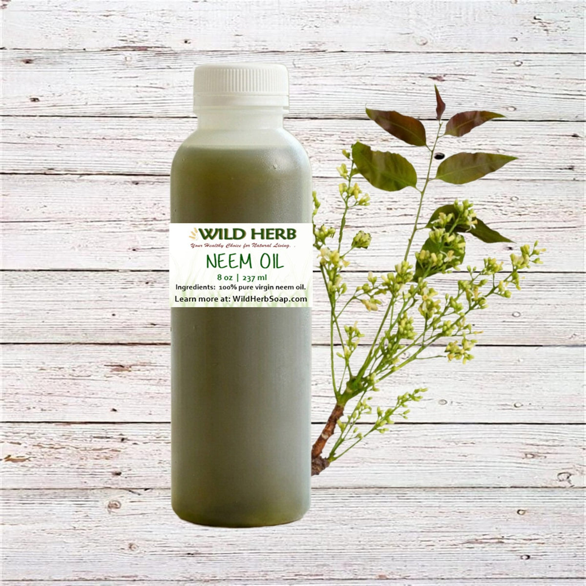 Virgin Neem Oil - Unrefined Organic Skin & Hair Care, Multiple Sizes