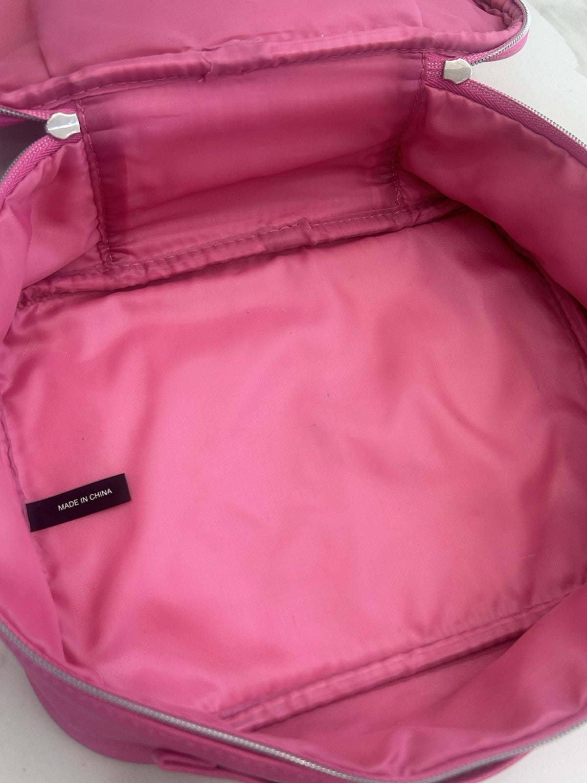 Set of 2 Pink Cosmetic & Toiletry Bags with Zipper Closures