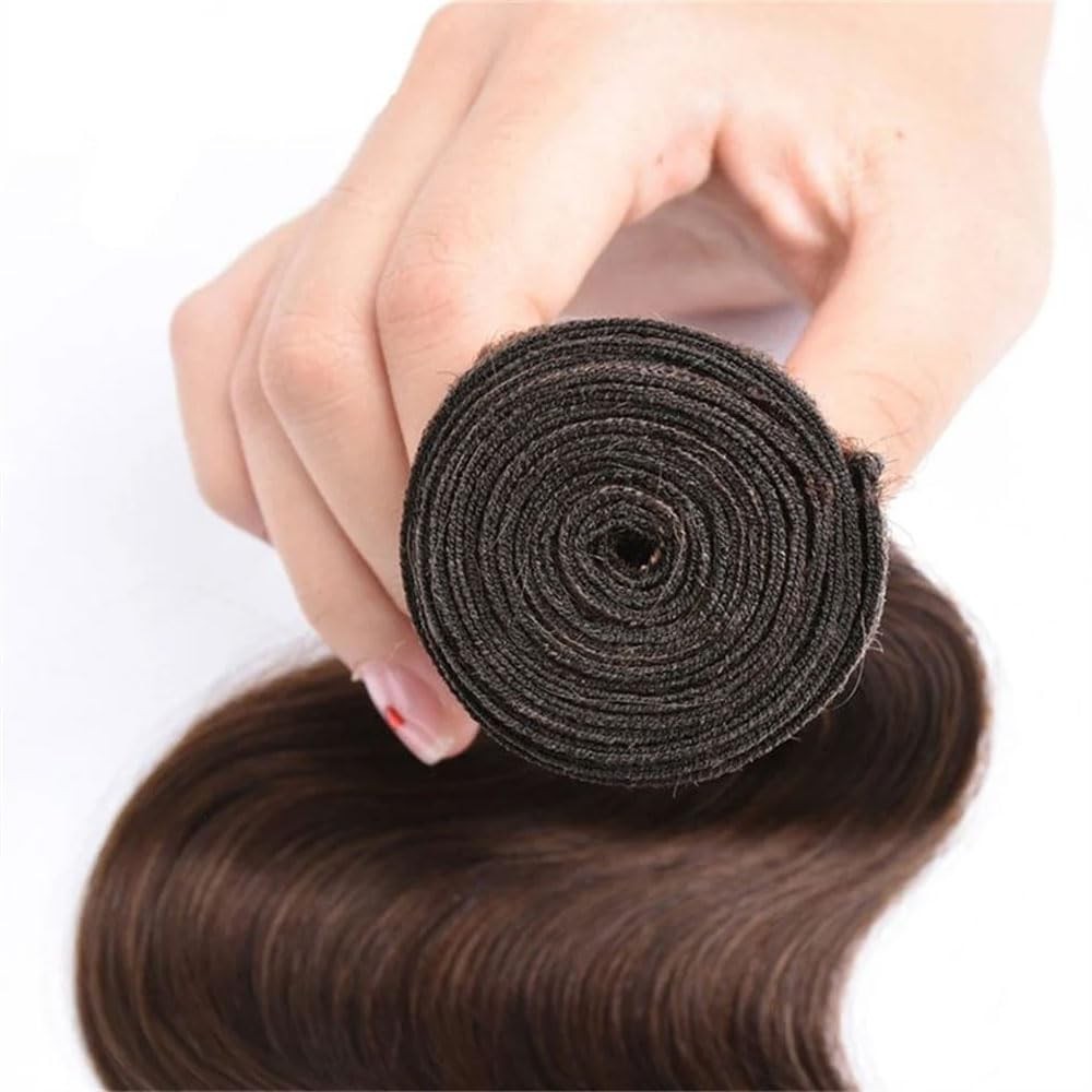 26 Inch Chocolate Brown Body Wave Peruvian Virgin Hair Bundles