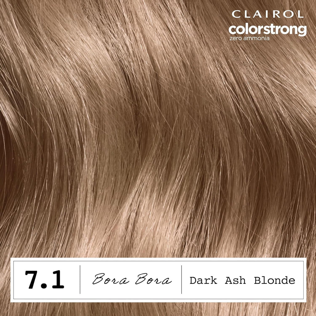 Dark Ash Blonde Hair Dye Kit - Ammonia & PPD Free Permanent Color