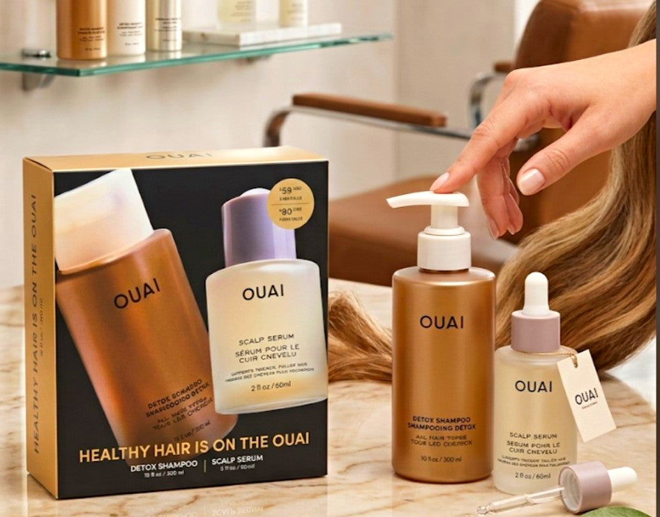 Detox Shampoo & Scalp Serum Set - Sulfate-Free Hair Care for All Hair Types
