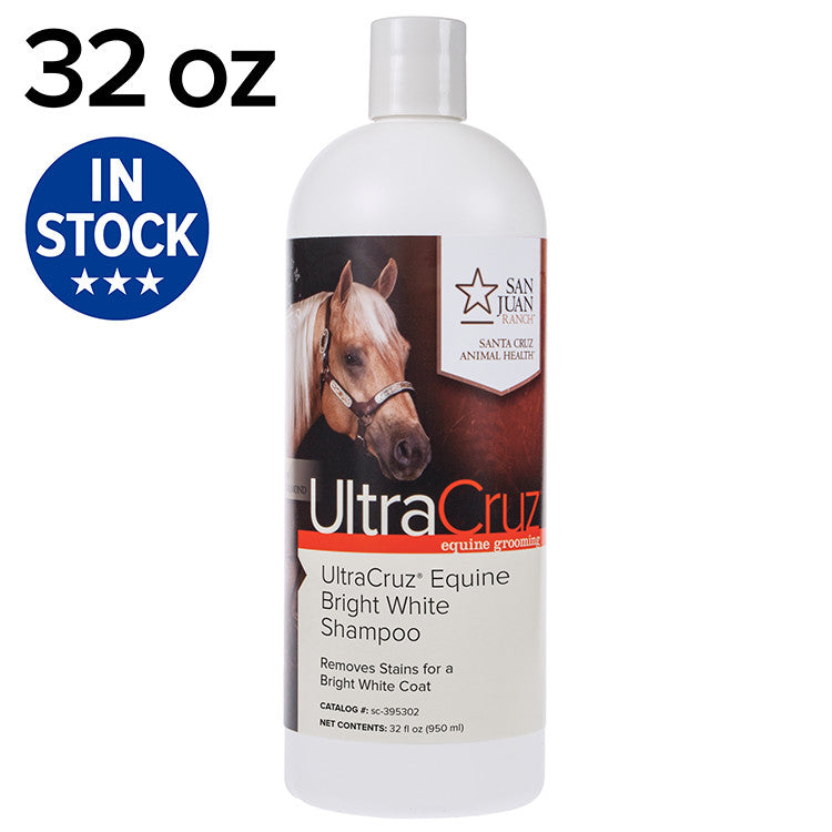 White Horse Shampoo for Equine Brightening & Whitening 32 oz