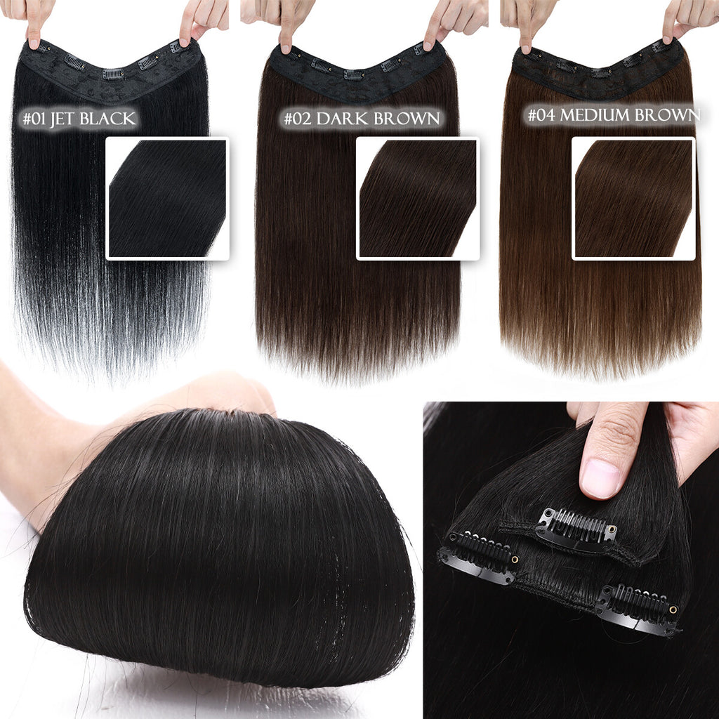 Clip-In Hair Extensions 100% Human Remy Hair Full Head V-Shape Long Styles