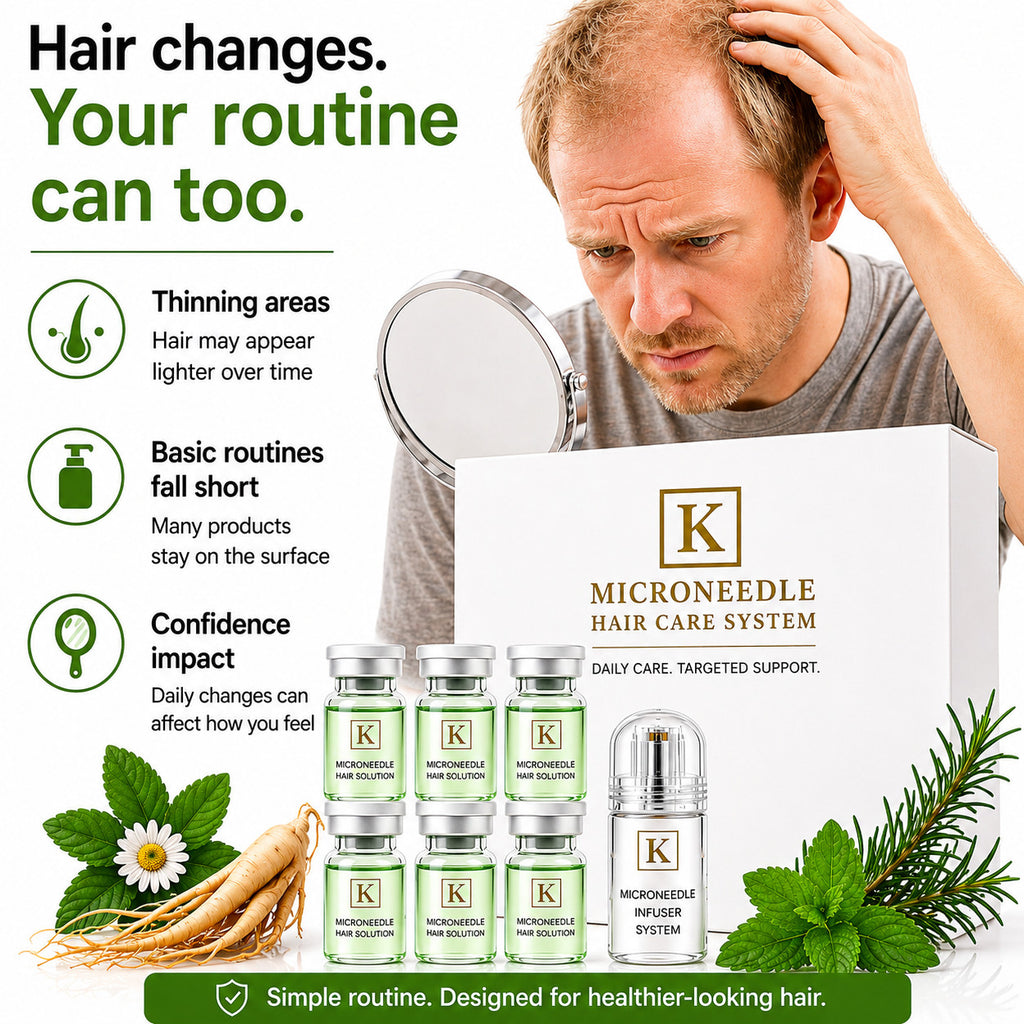 Hair Regrowth Serum for Men & Women - Thabet & KIN USA Hair Loss Treatment