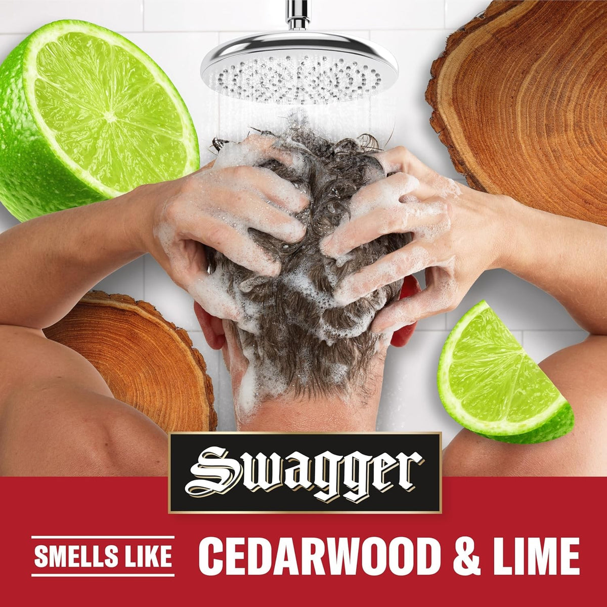 Men's 2-in-1 Shampoo and Conditioner Set with Cedarwood Lime Scent – All Hair Types
