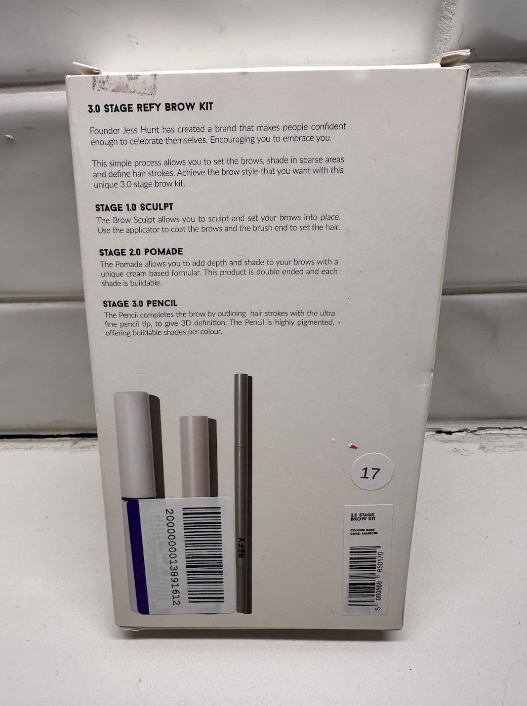Refy Brow Kit 3.0: Sculpt, Pomade & Pencil Set Dark