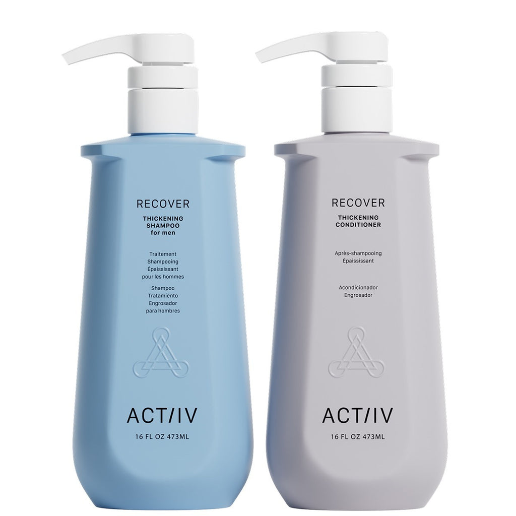 Men's Thickening Shampoo & Conditioner Set - Plant-Based Hair Care 16 oz