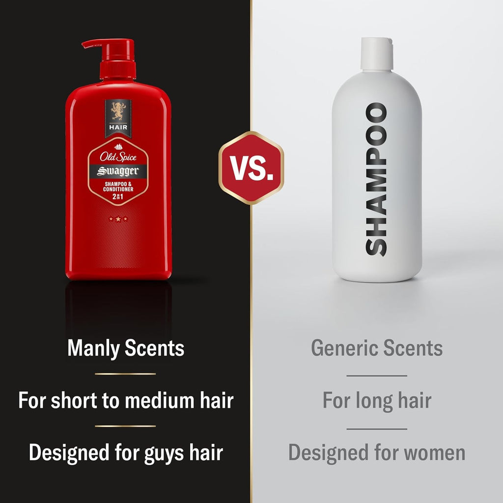 Men's 2-in-1 Shampoo and Conditioner Set with Cedarwood Lime Scent – All Hair Types