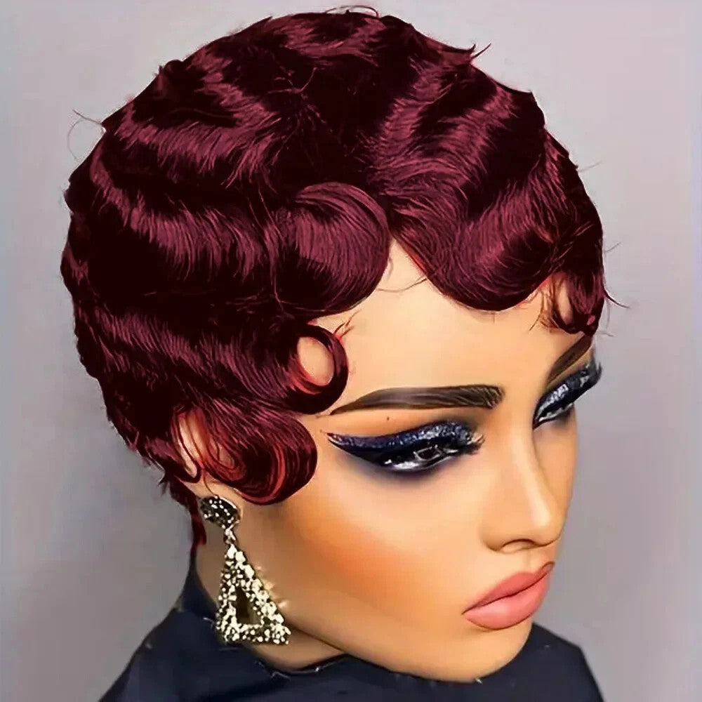 Short Human Hair Wigs for Women - Ocean Wave Pixie Cut & Short Styles