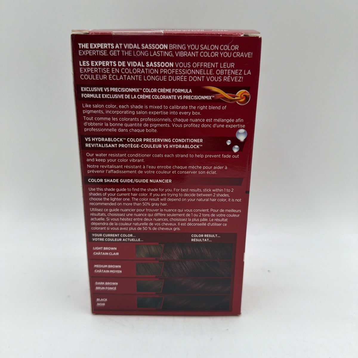 Vidal Sassoon Pro Series Ultra Vibrant Hair Color 4RV Mayfair Burgundy 3 Pack