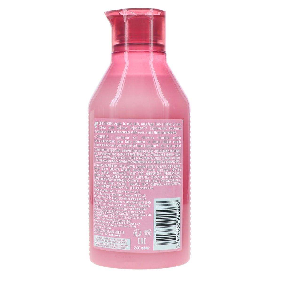Redken Volume Injection Shampoo 10.1 oz - Volumizing Hair Care for Fine & Flat Hair