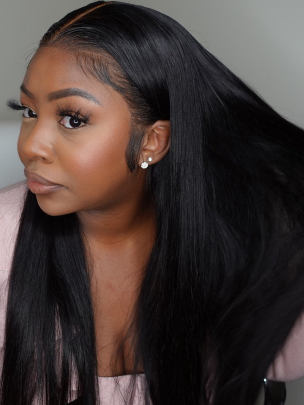 Virgin Human Hair Extensions 3 Bundles Straight Weaves for Black Women