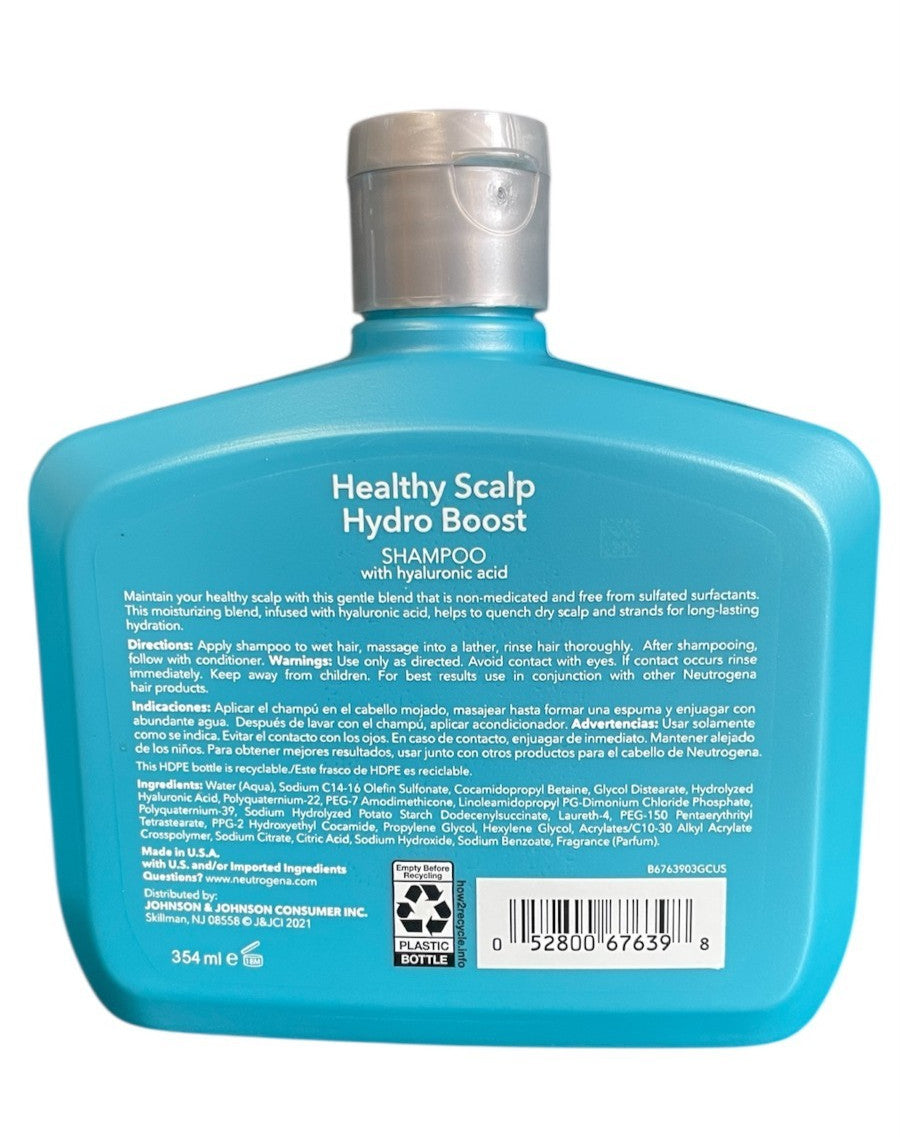 Neutrogena Hydro Boost Hydrating Shampoo for Dry Hair & Scalp - 2 Pack, 12 fl oz