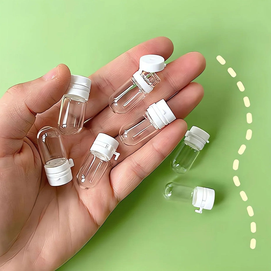 10 Pack Clear Travel Bottles Leakproof Flip Top Lotion Containers