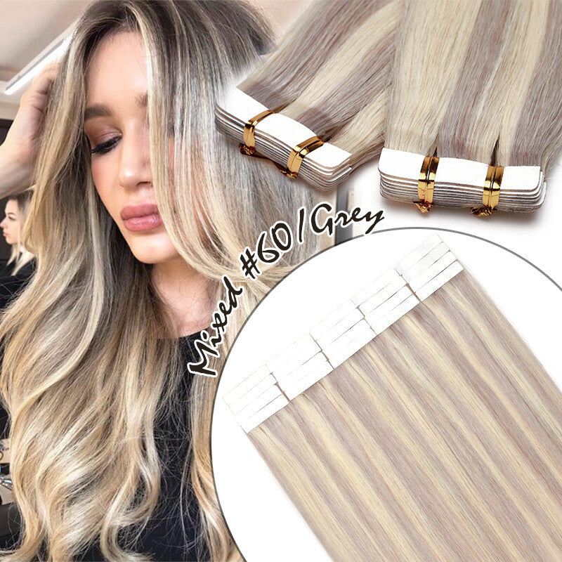 Thick Russian Tape-In Hair Extensions - Remy Human Hair Full Head