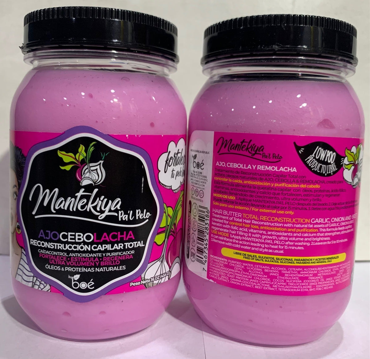 Garlic Onion Beet Hair Reconstruction Mask - Total Hair Repair 16oz Set