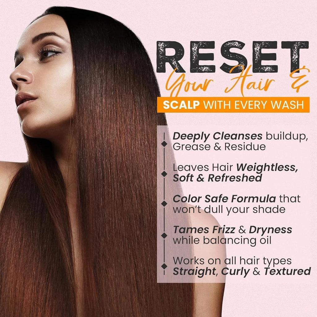 Clarifying Deep Cleansing Shampoo for Oily & Color-Treated Hair - Herbishh