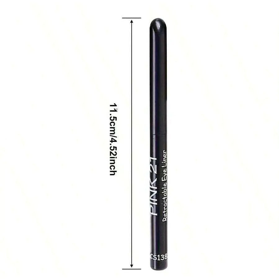 Waterproof Black Eyeliner Pencil Set - Long-Lasting Matte Eye Makeup