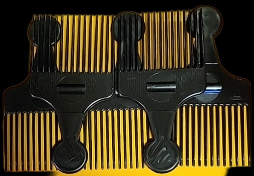 10 Pack Afro Hair Picks Styling & Detangling Comb Black Vintage