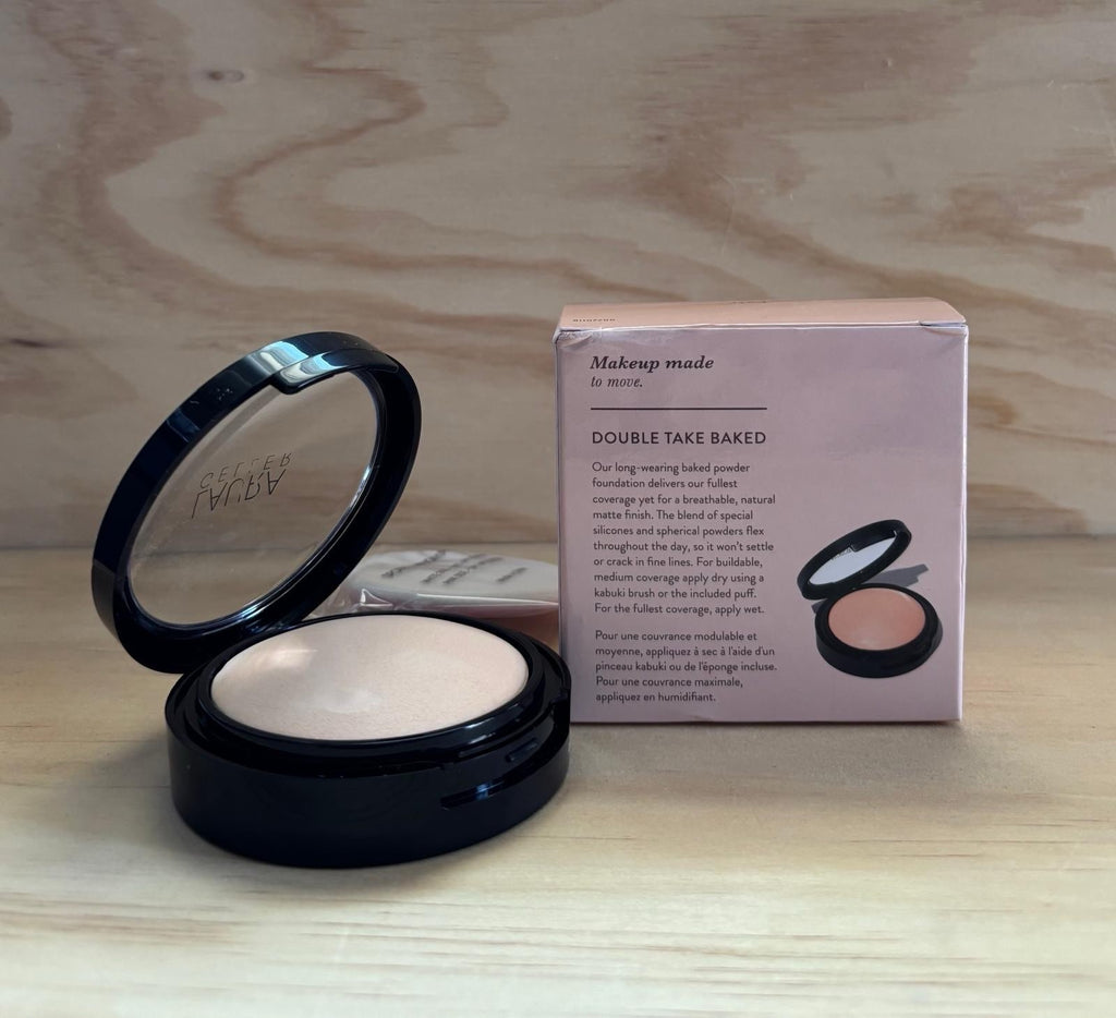 Double Take Baked Powder Foundation Fair 10g - Long-Wear Matte Finish