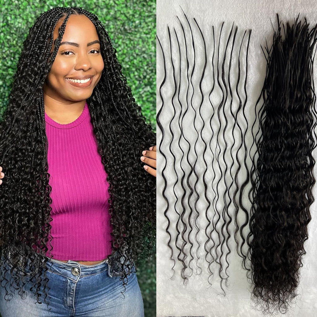 Human Hair Extensions 20 Inch Deep Wave Double Drawn Virgin Brazilian Hair