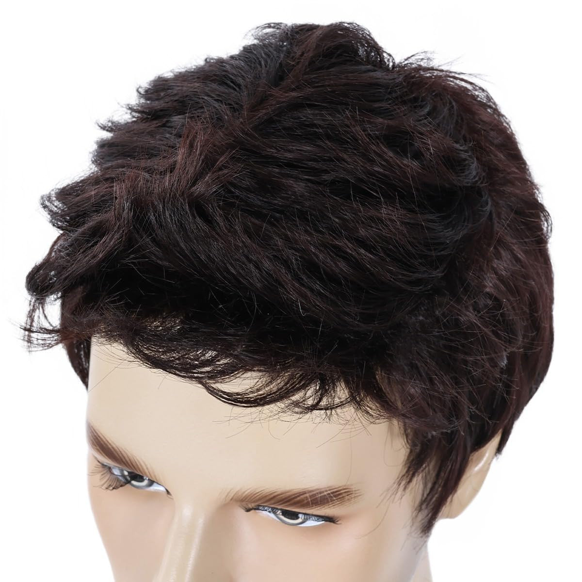 Men's Short Brown Wigs - Cosplay, Daily Wear, Natural Look