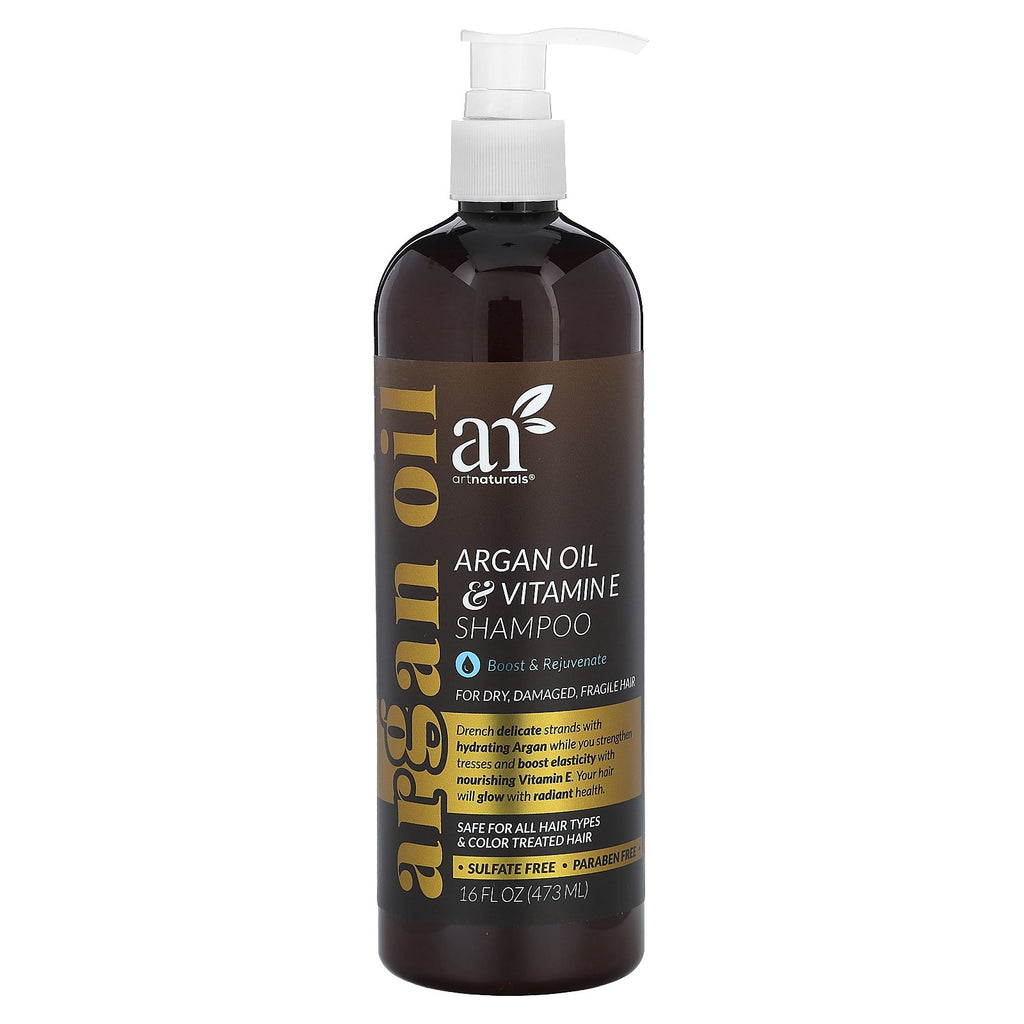 Argan Oil & Vitamin E Hair Shampoo - Hydrating Nourishing 16oz