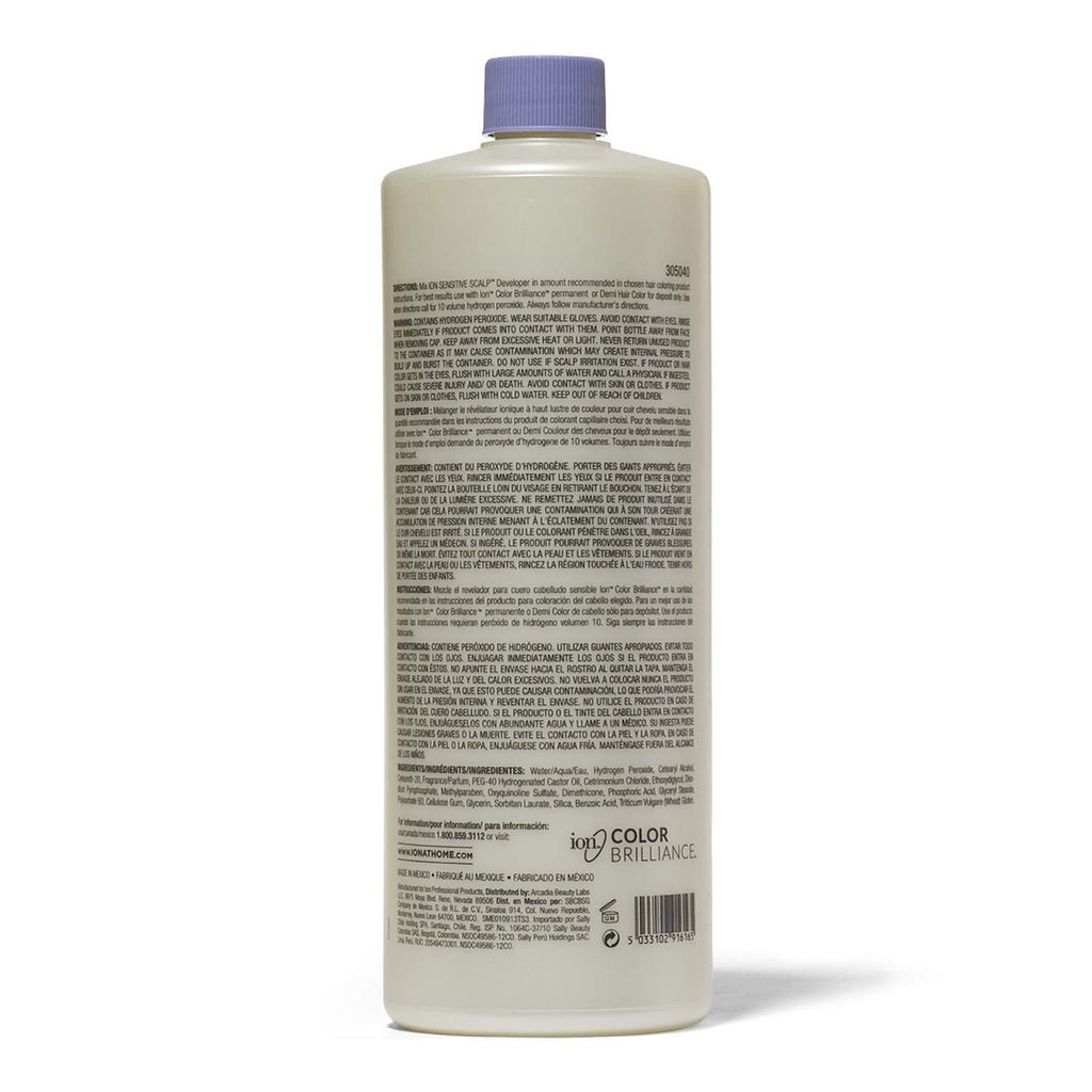 Ion Sensitive Scalp 10 Volume Creme Developer - 32 oz, Ionic Buffers