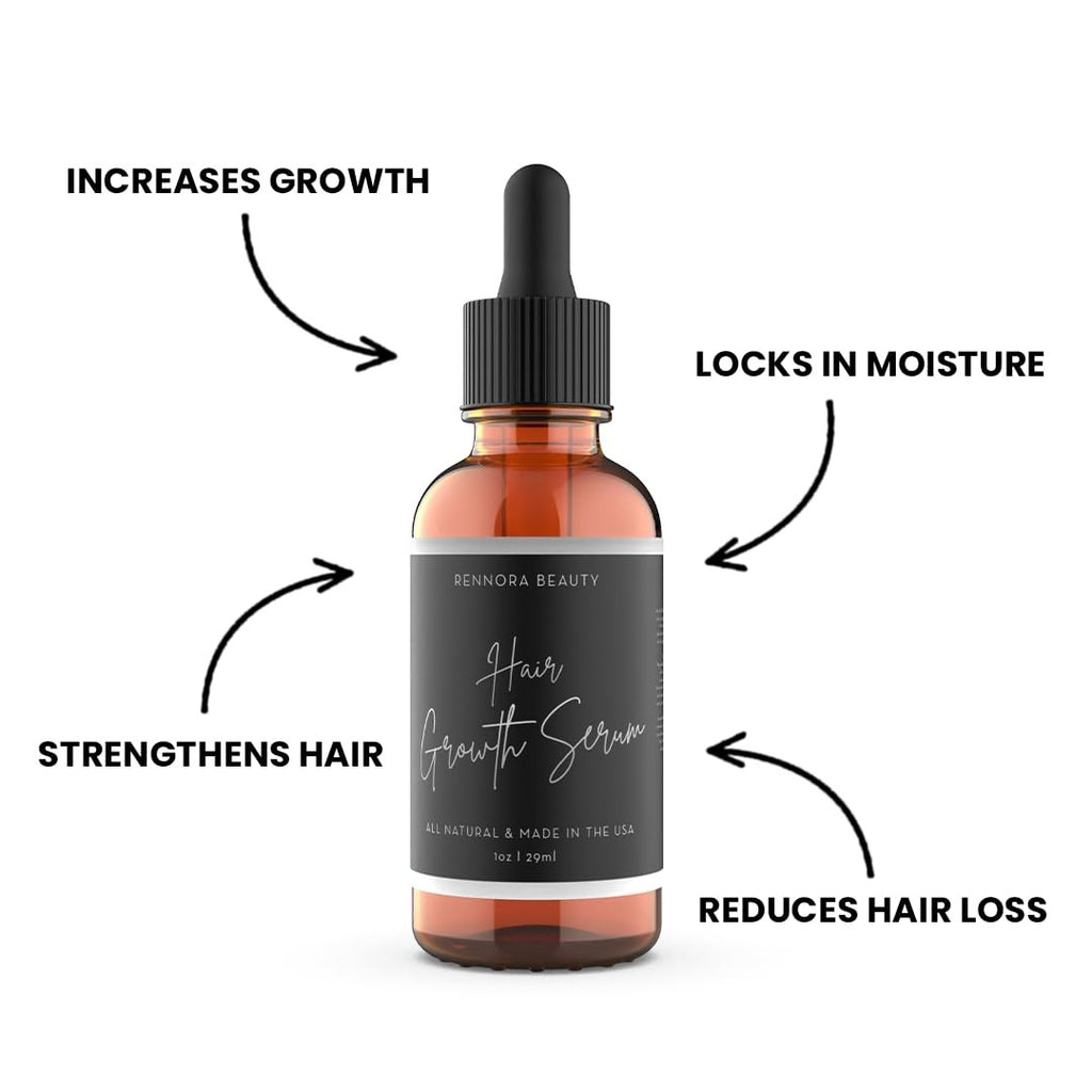 Hair Growth Serum with Peppermint Nettle Rosemary Oil - 2 Pack