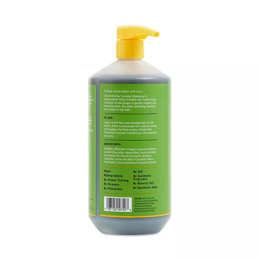 Coconut Shampoo 32 oz Pack of 2 - Nourishing Fair Trade Hair Care