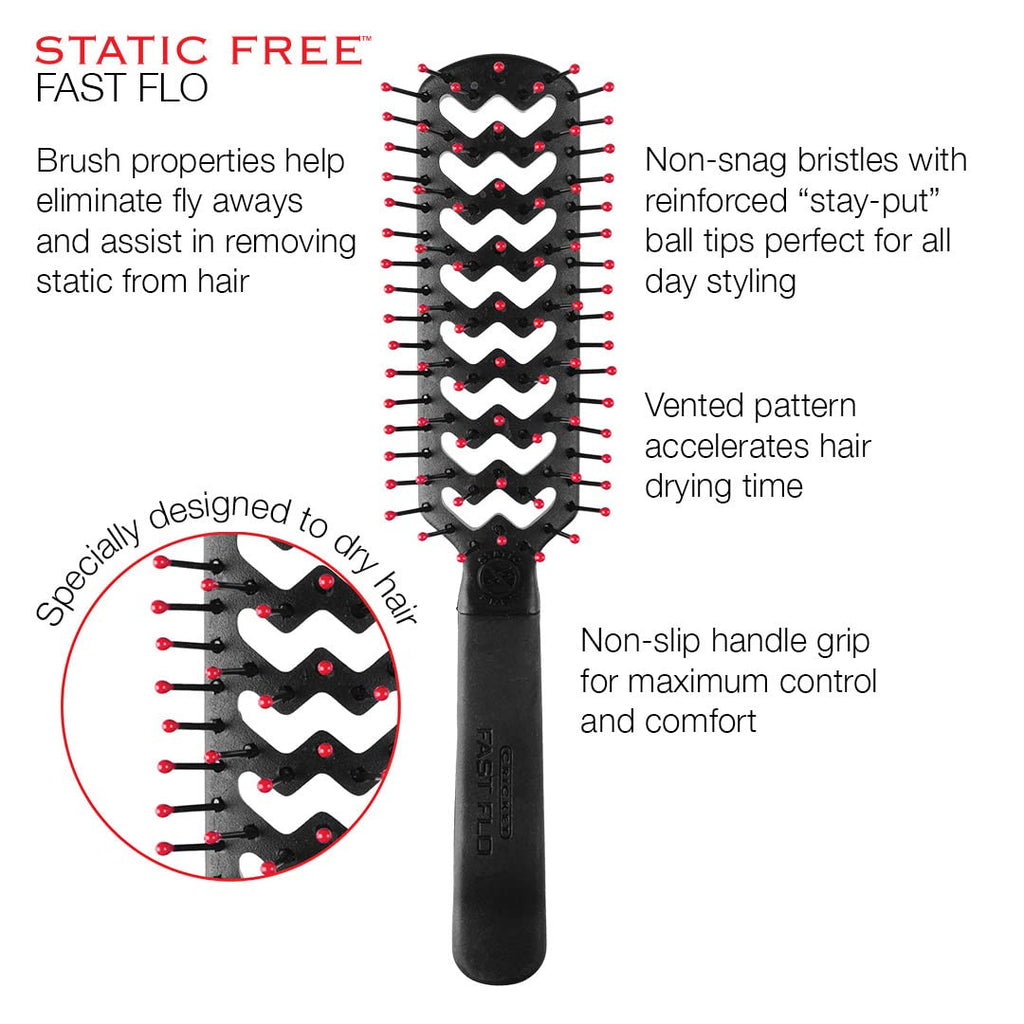 Static Free Vent Hair Brush for Quick Blow Dry & Easy Styling