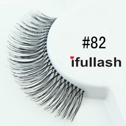 100% Human Hair False Eyelashes - Natural Look, Handmade