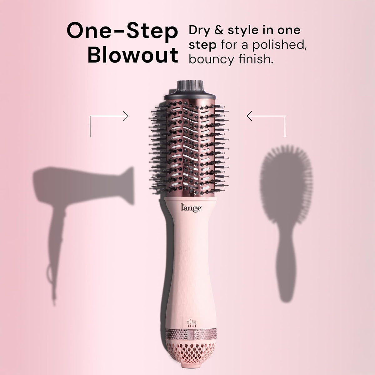 2-in-1 Titanium Blow Dryer Brush for Frizz Control & Salon Blowouts