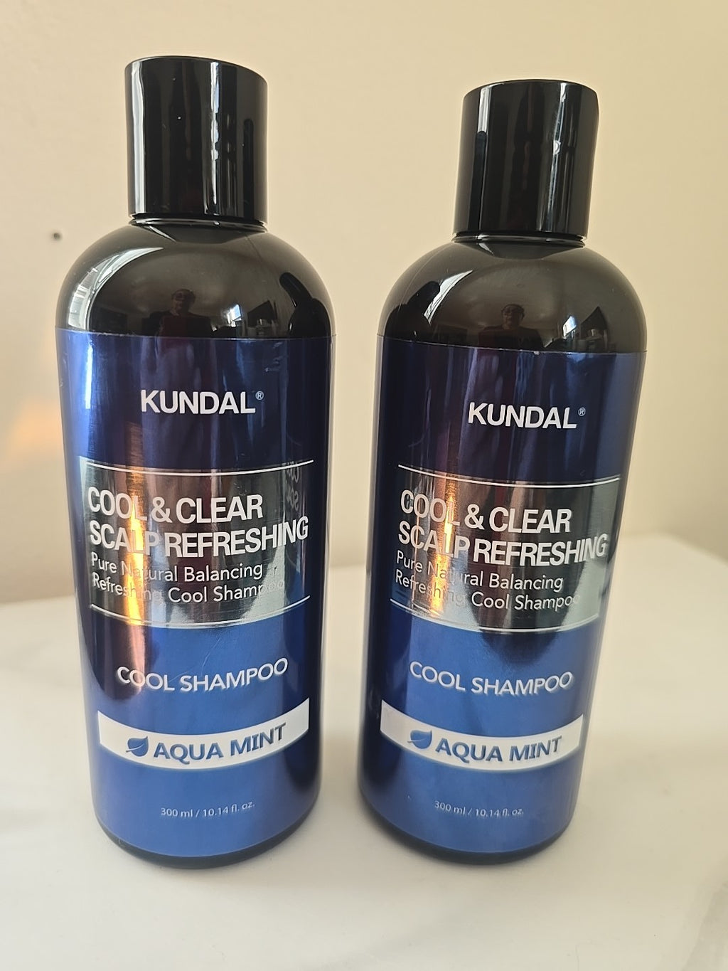 KUNDAL Cooling Aqua Mint Scalp Refreshing Shampoo for Hair - 2 x 300ml