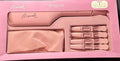 Professional Pink Double Waver Hair Curler Kit with Clips & Bag