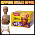 200PCS Breathable Red Wig Caps - Lightweight Secure Hair Cover