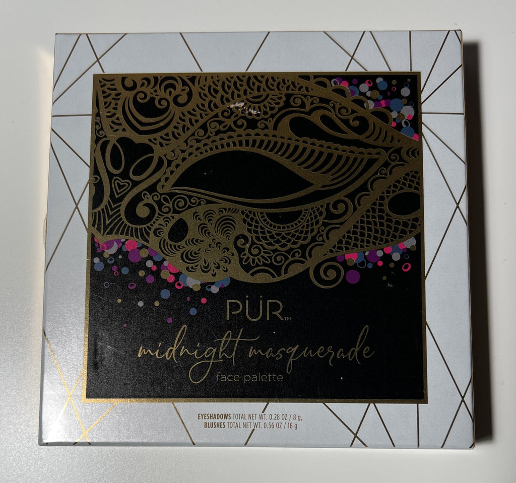 PUR Midnight Masquerade Face Palette - 10-Piece Cosmetic Palette Sealed Box
