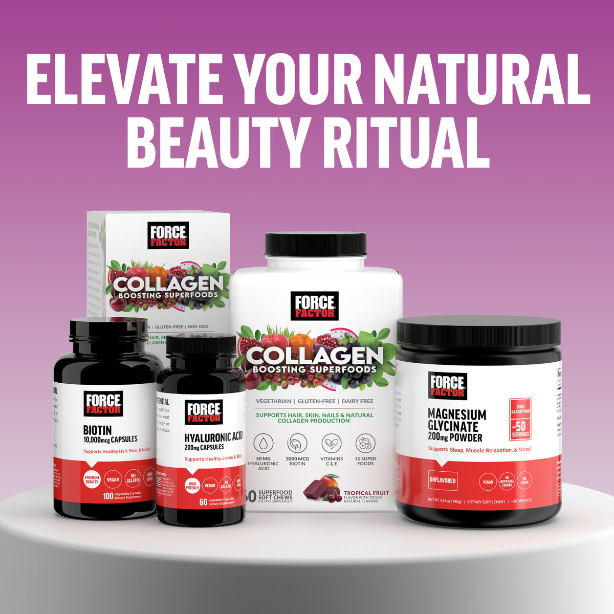 Hair Growth Vitamins with Biotin & Silicon - Soft Chews for Women