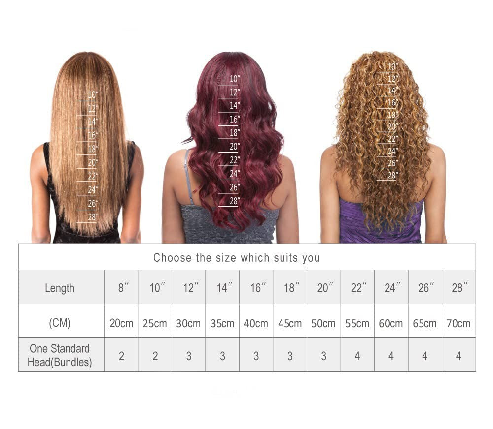 Ombre Blonde Human Hair Bundles 26-30 Inch Double Weft Brazilian Hair