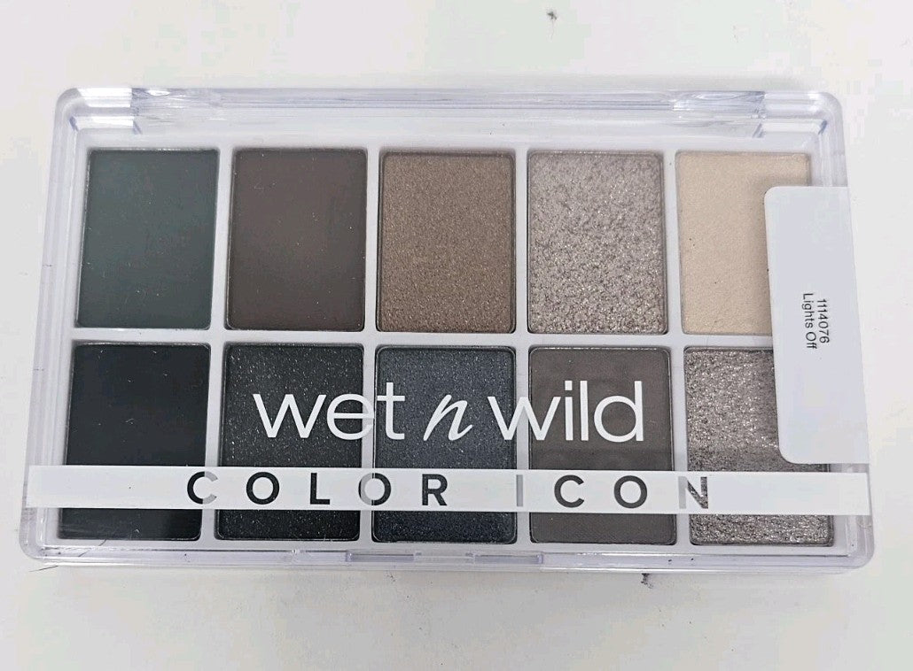 10-Pan Eyeshadow Palette Lights Off - Wet N Wild Color Icon Makeup
