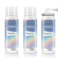 3-Pack Yosca Body Glitter Spray Set - Holographic Silver Rainbow Sparkle (50ml Each)
