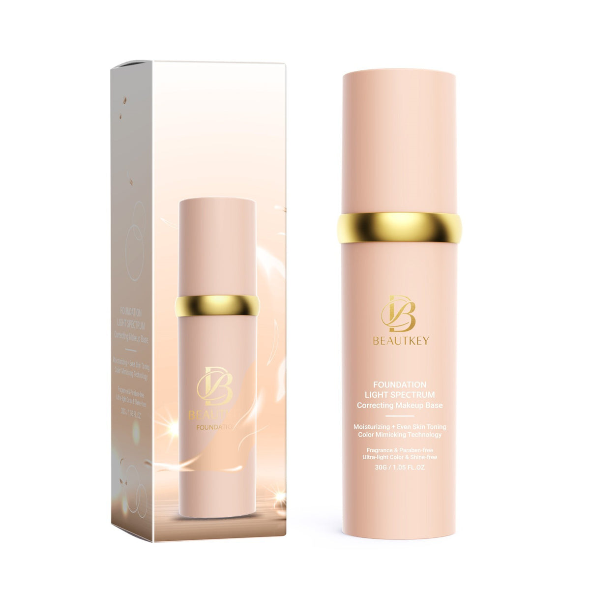 4-in-1 Light Spectrum Foundation SPF 50 - Lightweight, Long-Lasting Makeup