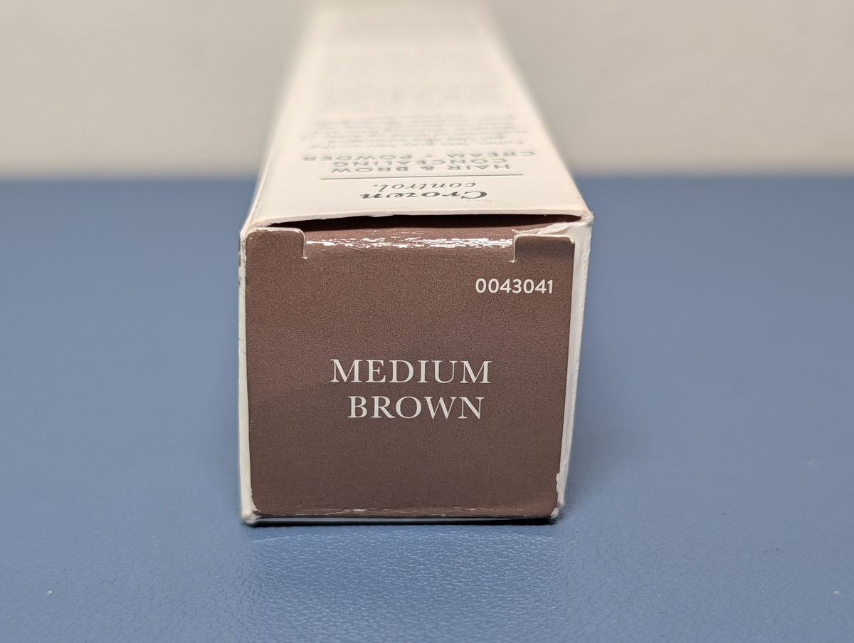 Hair Root Concealer Cream & Powder for Gray & Sparse Areas - Medium Brown