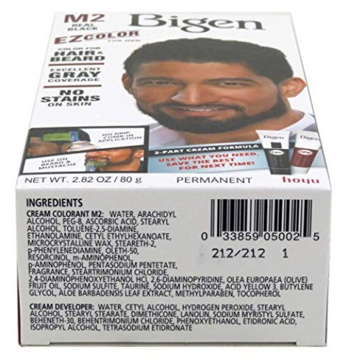 Men's Black Hair & Beard Color Kit No Ammonia 3-Pack - Nourishing Formula