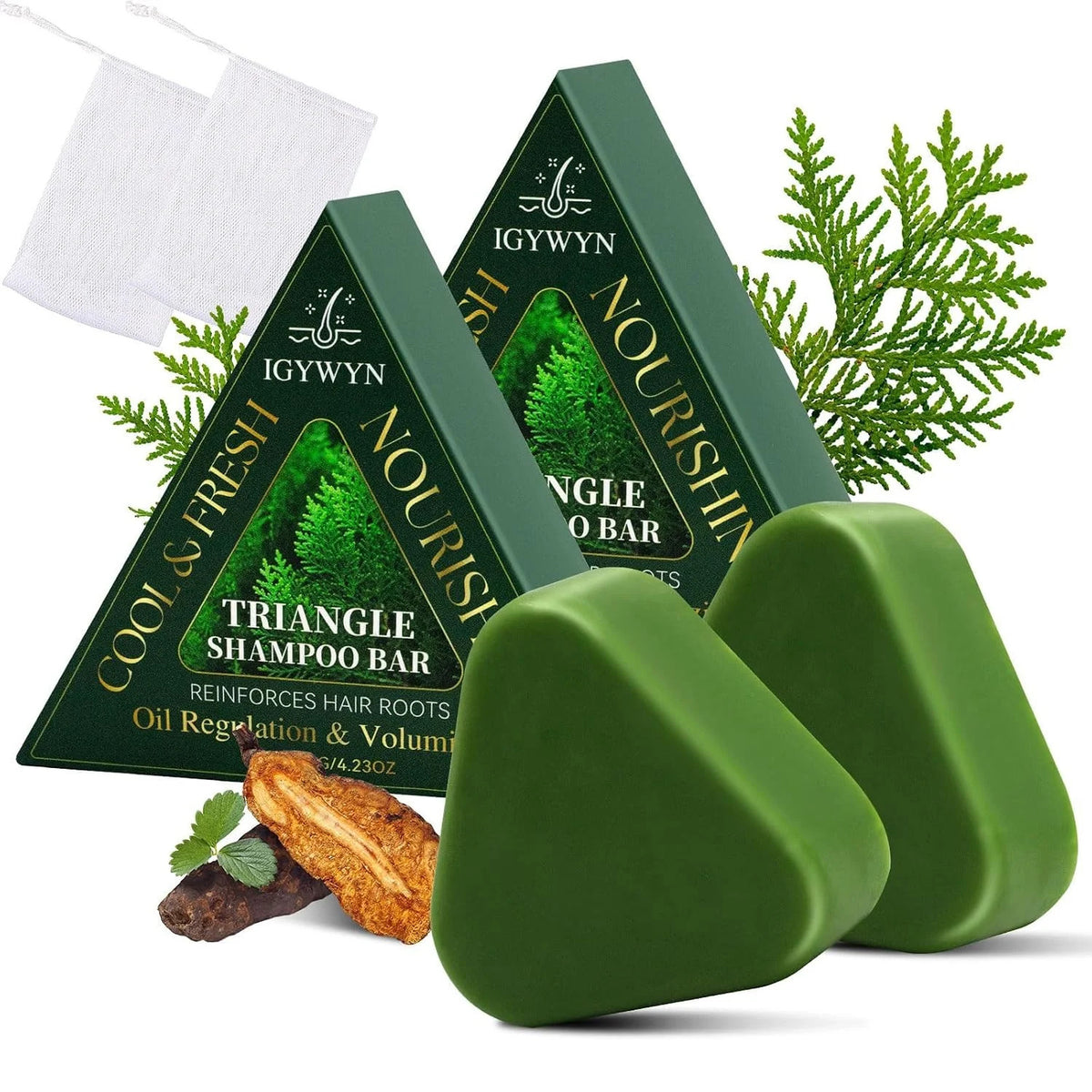 Herbal Scalp Revival Shampoo Bar - Nourishing Natural Hair Care 4.23oz