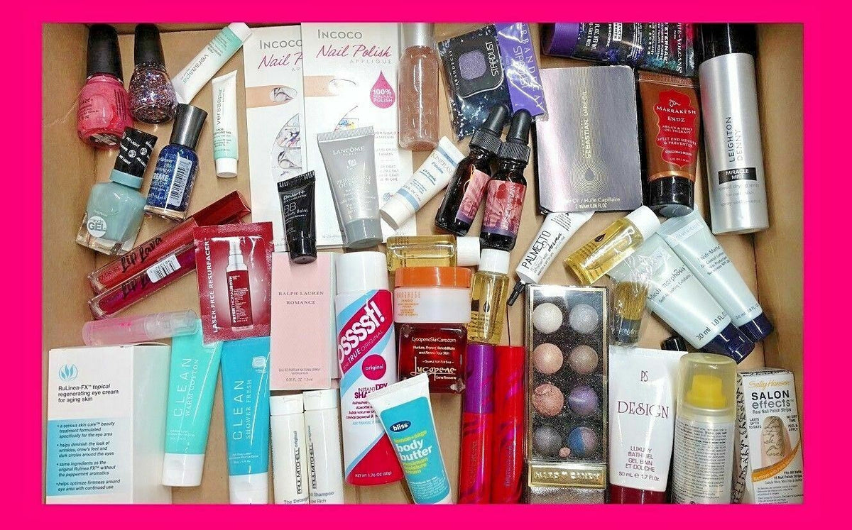 15-Piece Makeup and Skincare Gift Set with Bag - Random Assorted Beauty Products