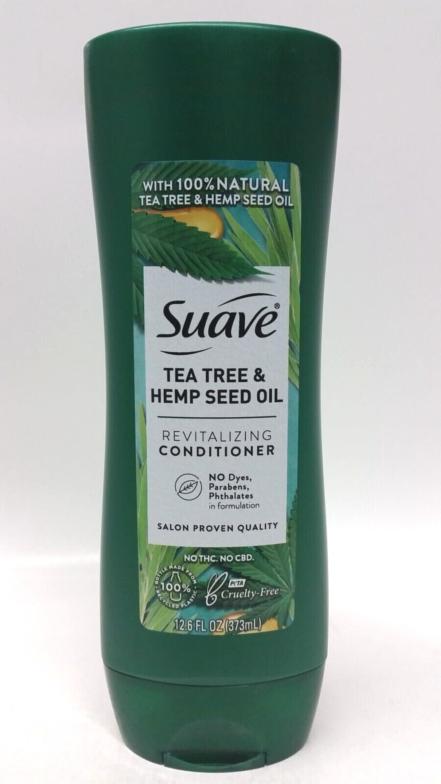 Lot of 5 Suave Tea Tree & Hemp Seed Oil Revitalizing Conditioners - 12.6 oz Each