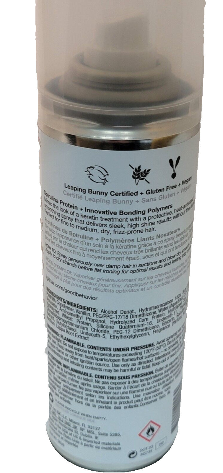 IGK Good Behavior Spirulina Protein Smoothing Hair Spray 5.6 Oz