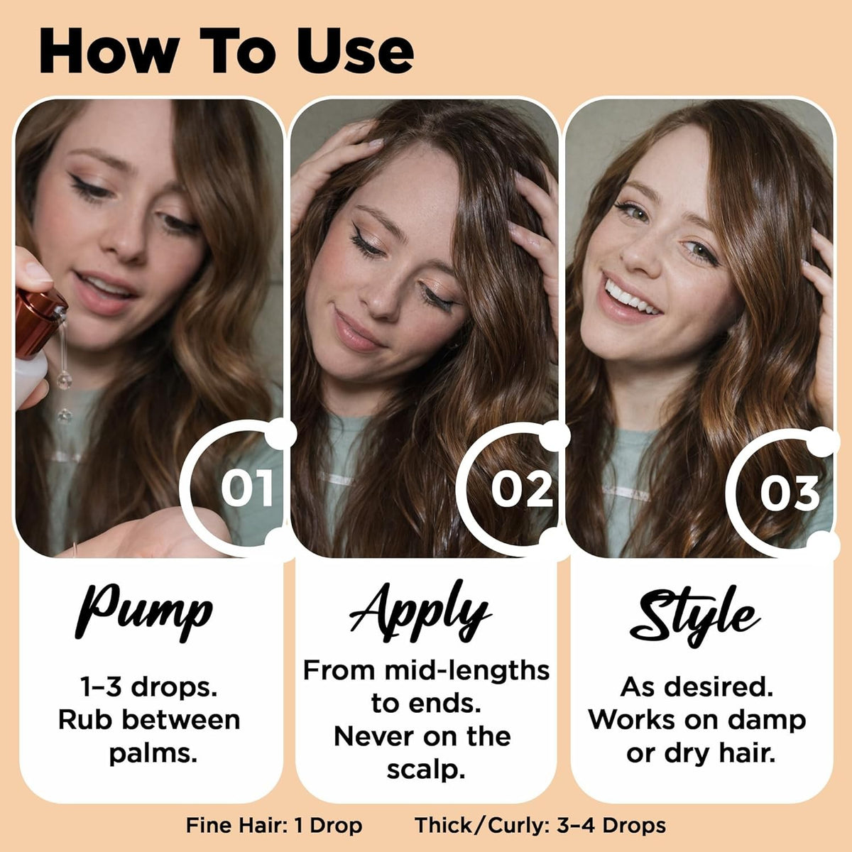 Herstyler Argan Oil Hair Repair Serum for Frizz Control & Shine - Pack of 2